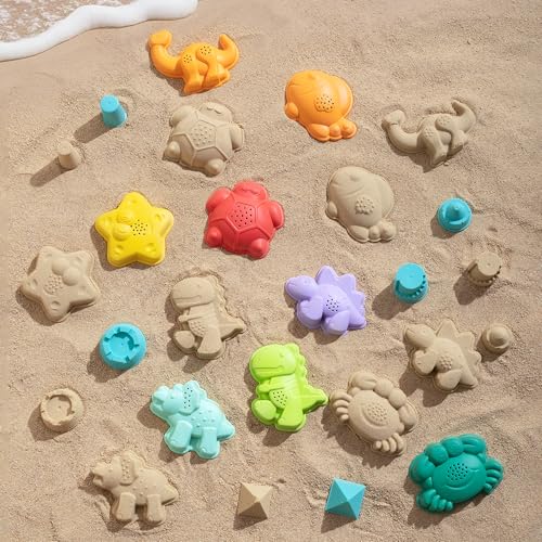 Sawaruita Beach Toys 17 PCS - Collapsible Sand Toys Set for 3+ Years Old by Sawaruita - Used condition - Image 7