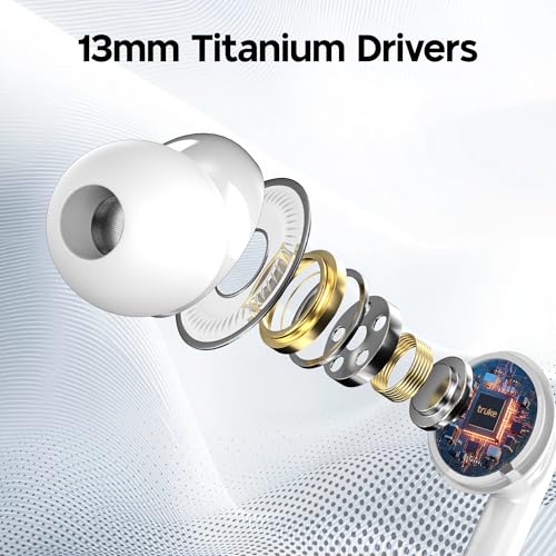 truke Bass 1 in-Ear Wired Earphones, White - Image 4