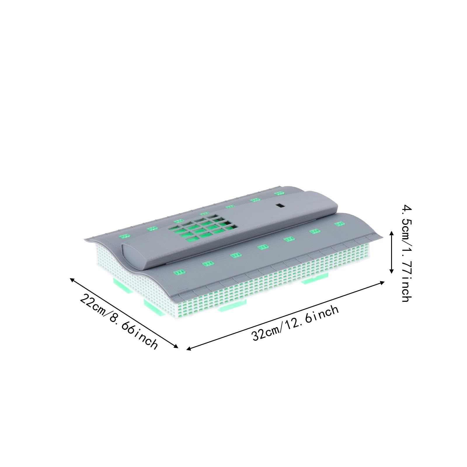 TISHITA Flughafenmodell Miniatur Kontrollturm Modellbau Gebäude Sammlerstück Diorama Aus PP für Sammler Heimdekoration Modellpräsentation Hobbyraum, Terminal
