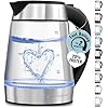 Zulay kitchen fast boiling electric kettle 17l hot water kettle 1500w with auto shut off water boiler for coffee tea boil dry protection cool touch handle 360 base black  urban country home decor