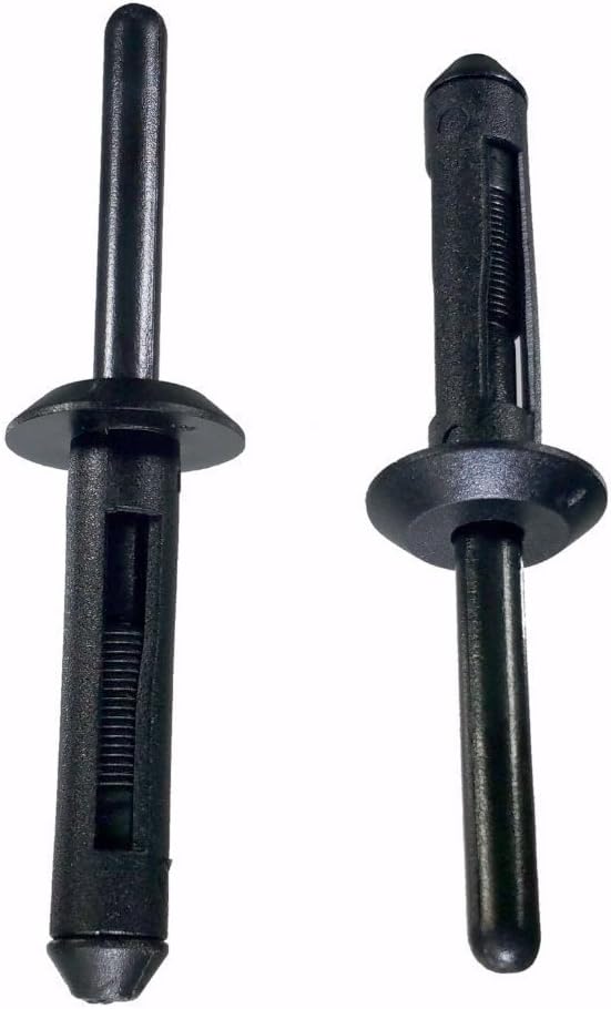 Buy Auto Supply # BAS01209 (100 Count) Nylon Plastic Rivet Blind Fastener Automotive Aftermarket Replacement for Chrysler 6501559 Ford N803862S, GM 10184895, 13751, 700-027 Fits 1/4” Hole, 1/2” Head