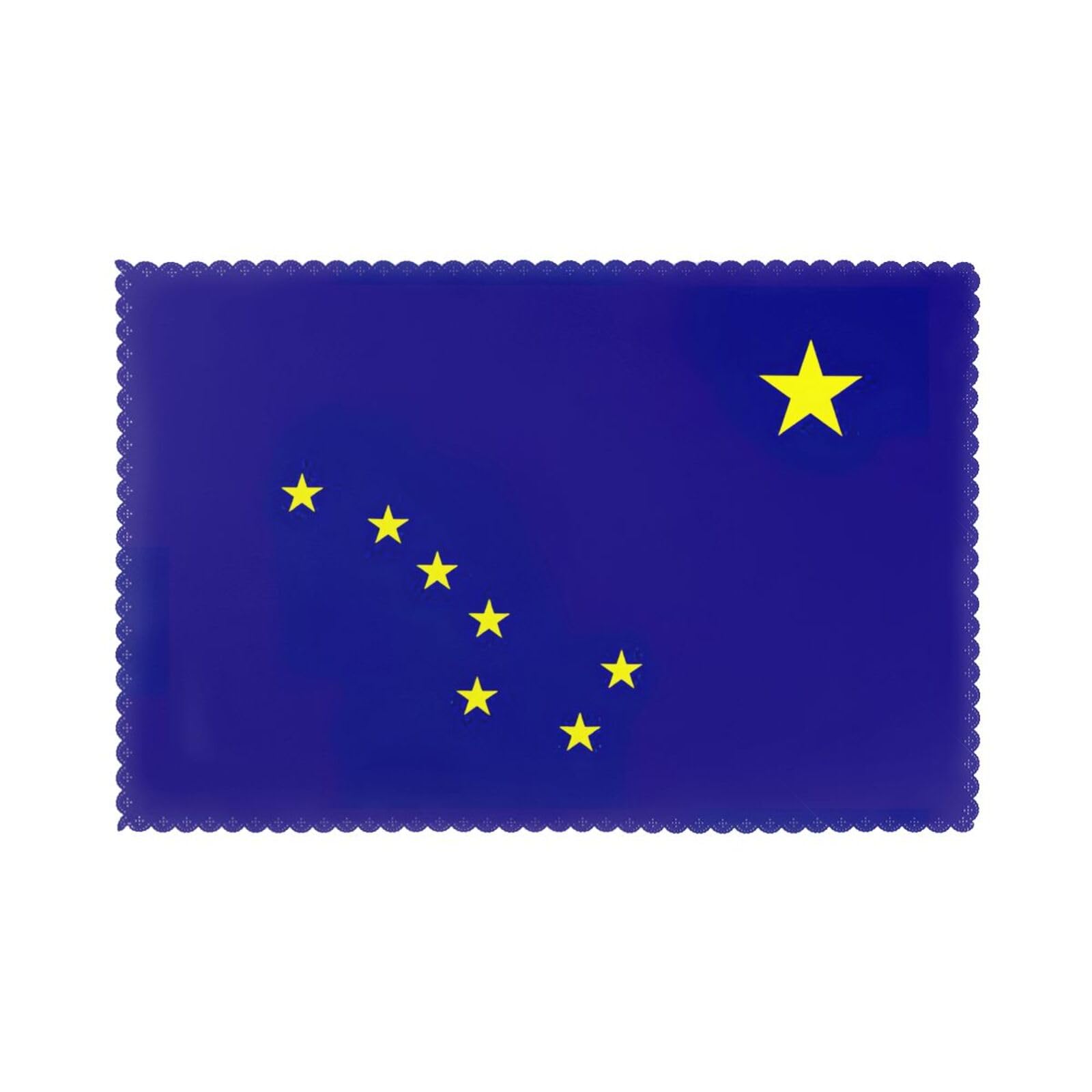 Alaska state flag Print Placemats for Dining Table Set of 6 12x18 Inch Table Mats for Party Kitchen Dining.