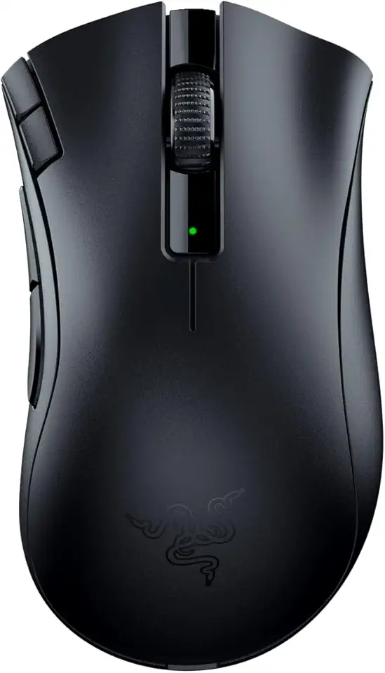 Razer DeathAdder V2 X Hyperspeed Rato Gaming sem fios, ergonómico para PC/Mac (interruptores mecânicos, tecnologia Hyperspeed Wireless, sensor ótico) preto