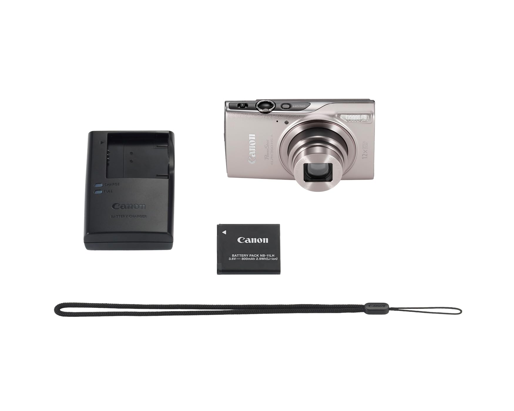 Amazon | Canon PowerShot ELPH 360 HS A シルバー | コンパクト 通販