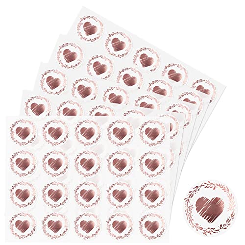 500 Heart Stickers Envelope Sealer - Love Stickers...