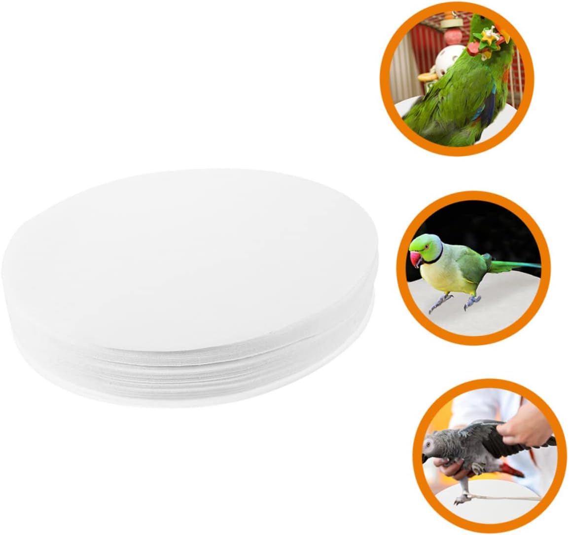 UPKOCH 100pcs Bird Cage Liner Mats Absorbent Cushion for Parrot Birds Simplifies Cleaning and Maintains Cage