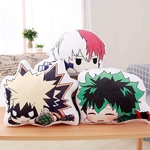 My Hero Animation Plush Pillow Bakugou Deku Todoroki MHA Anime Bakugo