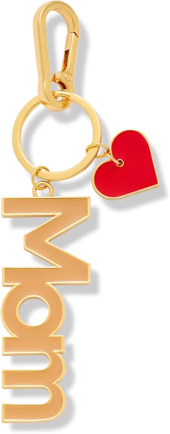 Love Keychains For Mom Gold Key Ring With Pink Love And Heart Charm Mothers Day Gift