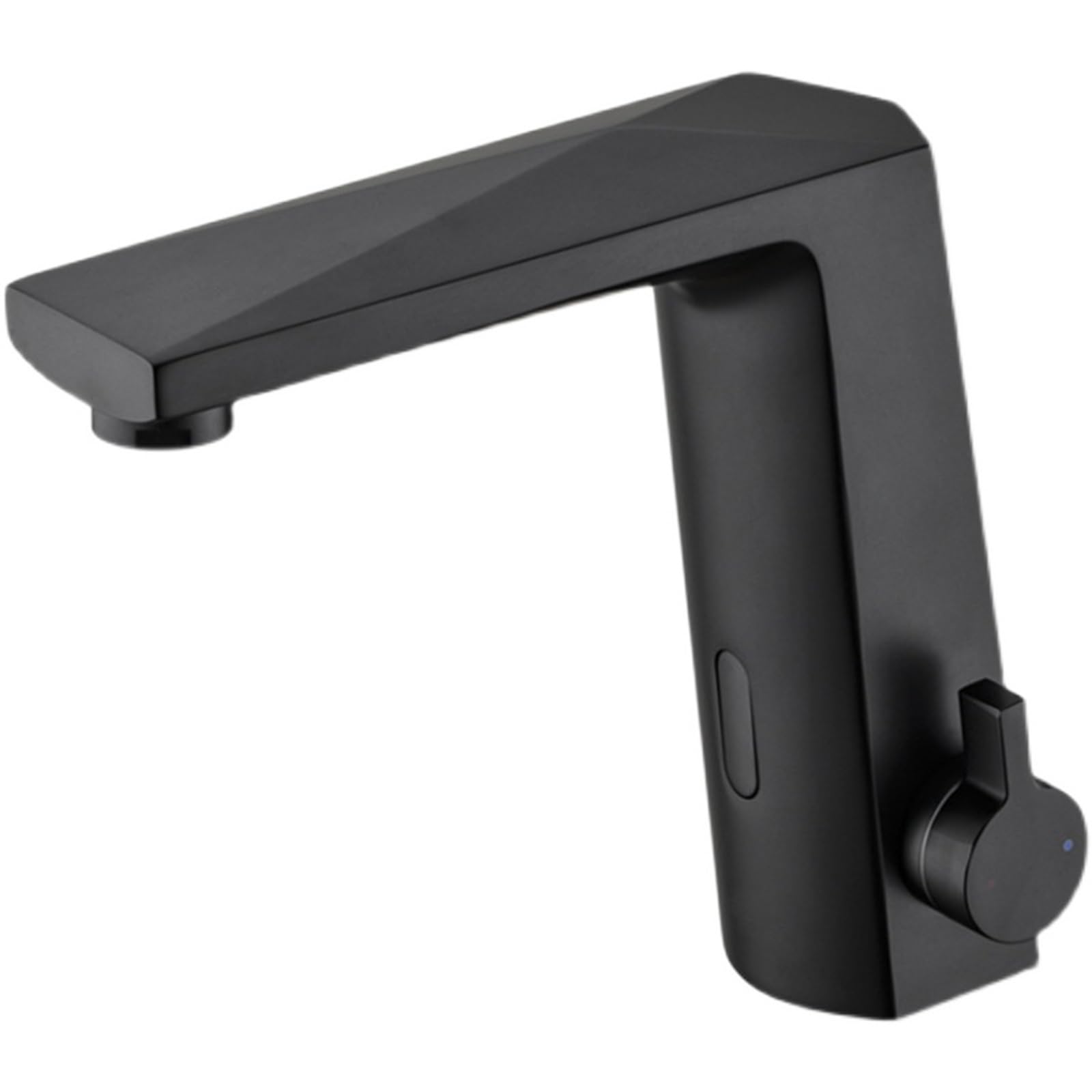 ZYCHSJXA Sensor Tap Infrared Basin Black Bathroom Sink Taps Automatic Faucet Hot and Cold Mixer Brass