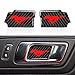 Kimstoat per Ford Mustang GT 2015 2016 2017 2018 2019 2020 Auto Interno Polso Adesivo Carbonio Nero Decalcomania Copertura Interna Trim Accessori