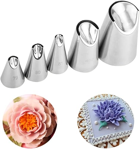 Puntas de pastelería de crisantemo, juego de puntas de tuberías de flores de rosa, puntas de glaseado de tulipanes, decoración de crema