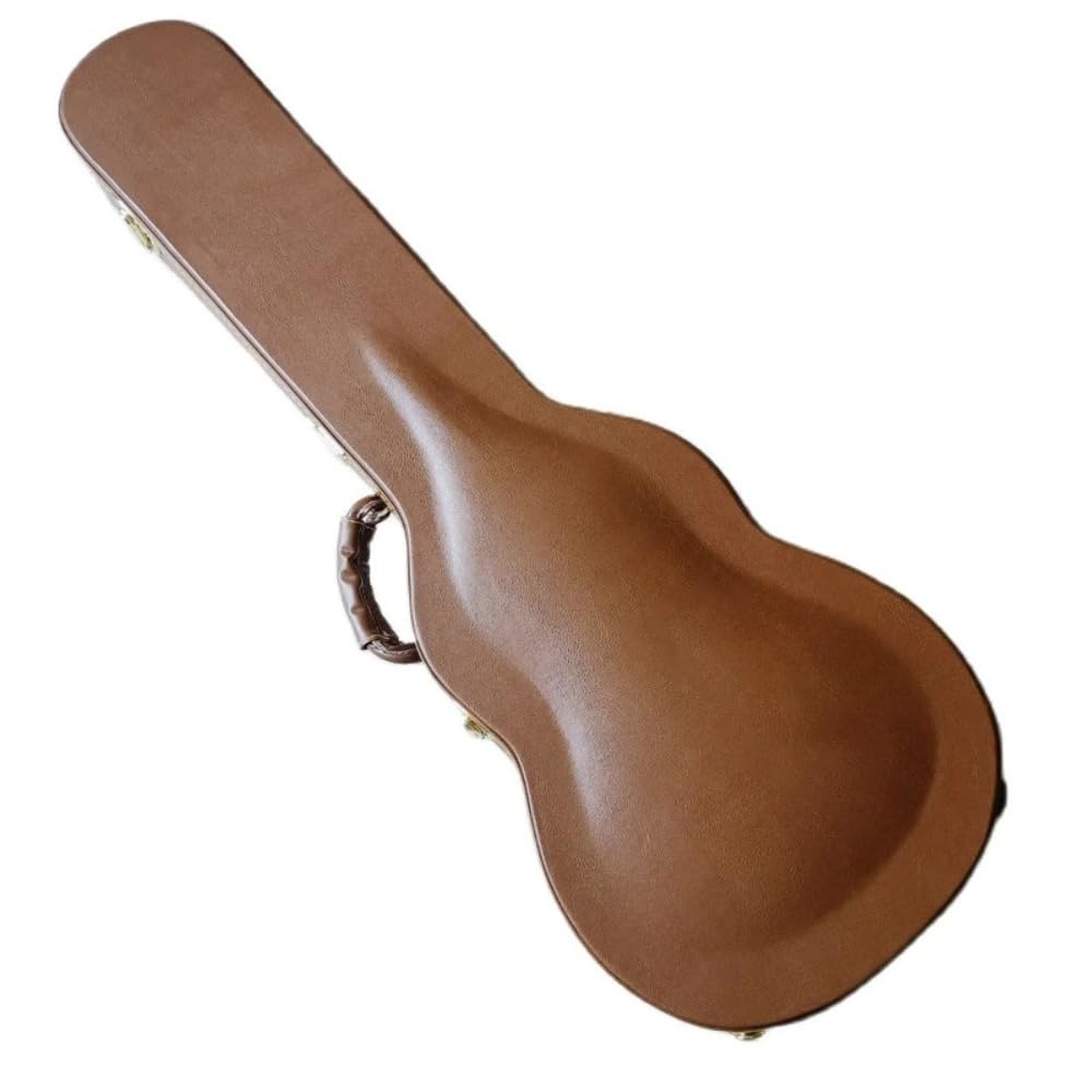E-Gitarren Hardcase 39 Zoll – Robuster Gitarrenkoffer mit Plüsch-Innenfutter & goldener Hardware – Hartschalenkoffer für professionelle Musiker & sichere Instrumentenaufbewahrung (no logo)