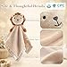 Pro Goleem Lion Security Blanket, Soft Lovey Unisex Lovie Baby Gift for Newborn Boys and Girls Snuggle Toy Stuffed Animal 16 Inch