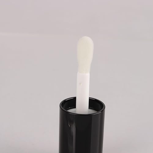 Miniatura 4 de COSIDEA 50pcs blanco vacío 0.2 fl oz grande doe pie varita brillo labios tubos redondos gruesos lipgloss tubos contenedores al por mayor con varita