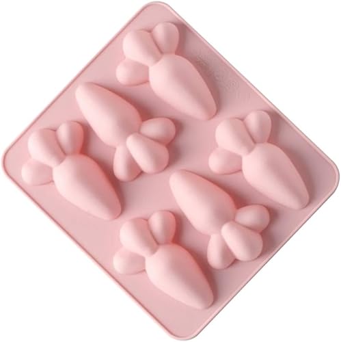 Miniatura 9 de BESTOYARD Moldes para tartas de 6 cavidades, molde de silicona de zanahoria, herramienta de decoración de pasteles, postre de chocolate, molde para