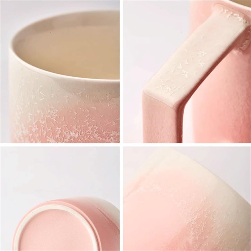 Kubek do kawy Kubek ceramiczny, zestaw filiżanek do kawy z kolorową powłoką podszkliwną, o pojemności 6,76 uncji do użytku osobistego podczas przygotowywania filiżanki kawy