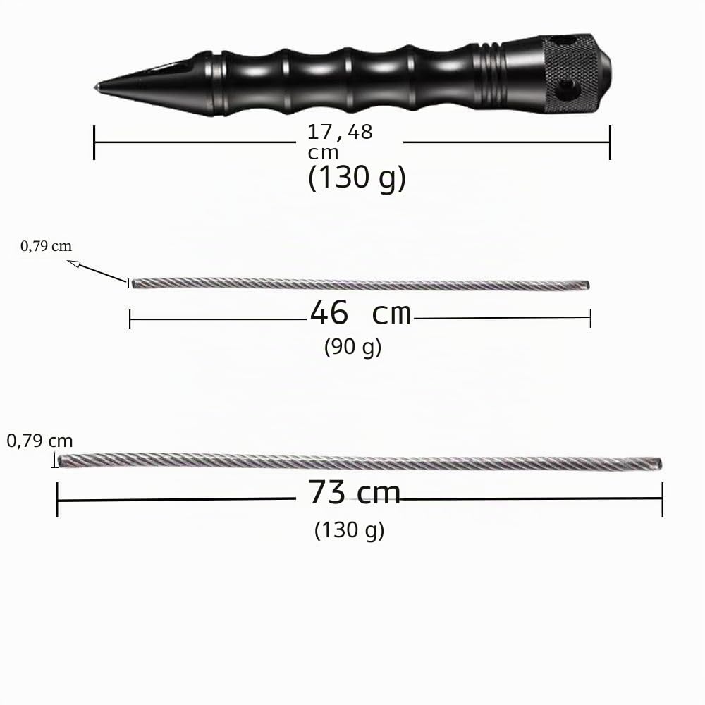 Látigo de defensa personal, herramienta de rescate de emergencia para coche, perforador de ventana, fácil de llevar, cabezal de látigo de acero inoxidable