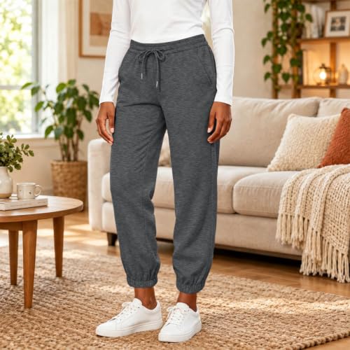 Winter Joggers for Women Sherpa Fleece Lined Sweatpants with Pockets - image 6
