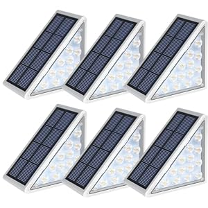 LED Solar Step Lights Waterproof Outdoor Stair Lig...