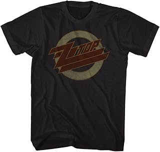 ZZ Top Rock Band Music Group Distressed Faded Logo Adult T-Shirt Tee