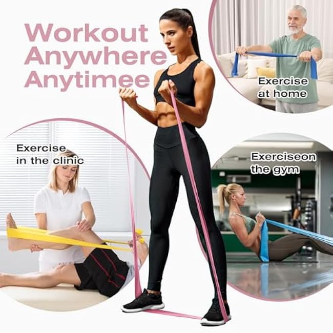 Resistance Band 50 Yards Elastic Exercise Fitness Band Roll for Home Training, Physical Therapy, and Yoga¡