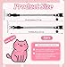 2 Pack Cute Velvet Kitten Collar with Bell, Safety Buckle Rhinestones Bling Cat Collars Breakaway for Boy Girl Cats, Soft Chirstmas Kitty Bells Collar Adjustable from 7.9 to 9.9 Inches(Black/Pink)