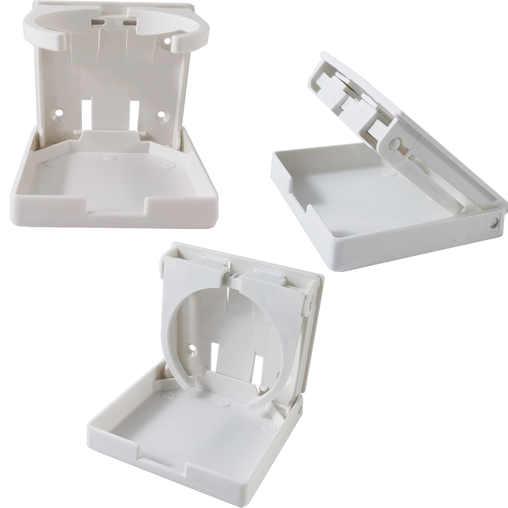 2 uds. Soporte plegable ajustable para bebidas con tornillos/portavasos ajustable para marino/barco/caravana/coche 2