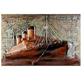 Dimensions : 120 x 80 cm, idéale comme décoration murale impressionnante dans un style rétro pour tous les amateurs de navigation et d'art