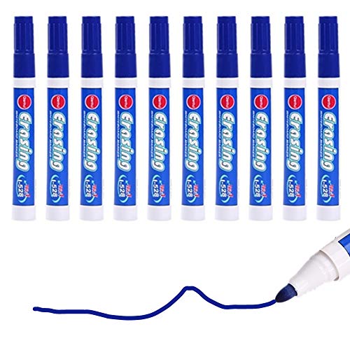 Rotuladores Pizarra Blanca Rotulador Pizarra Blanca Tablero Blanco marcadores Junta de Plumas Junta de marcadores Marcador de Pizarra Pluma blue10pcs