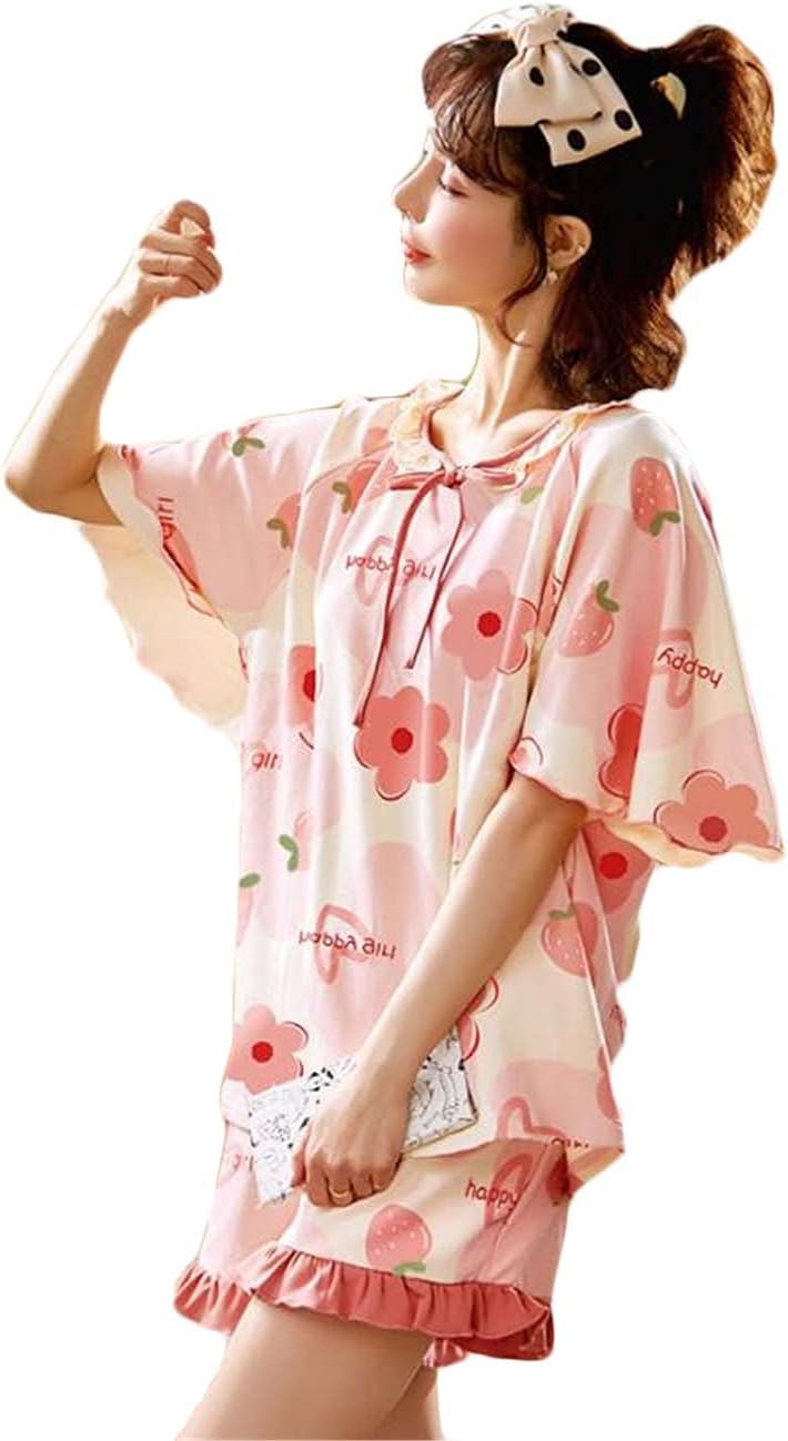 Amazon | （Generic）パジャマ 上下セット 半袖 ルームウエア