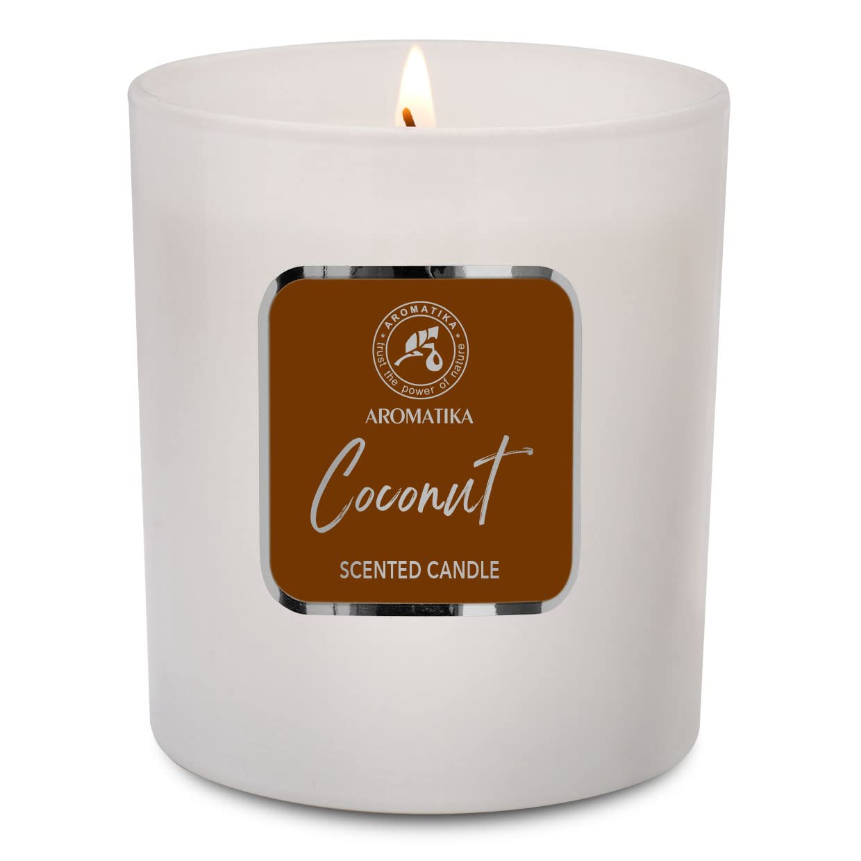 Duftkerze Kokos 200 g - Kerzen für Raumduft - Exotisch Duft für Aromatherapie - Sojakerze für Hause - Wunderschöner Intensiver Duft
