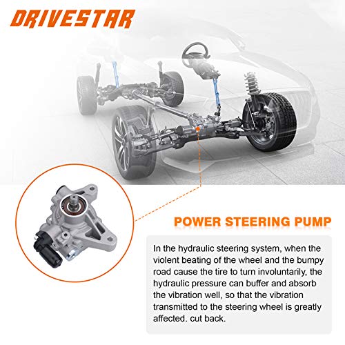 image for DRIVESTAR 21-5341 Power Steering Pump, for 2003 2004 2005 Honda Accord