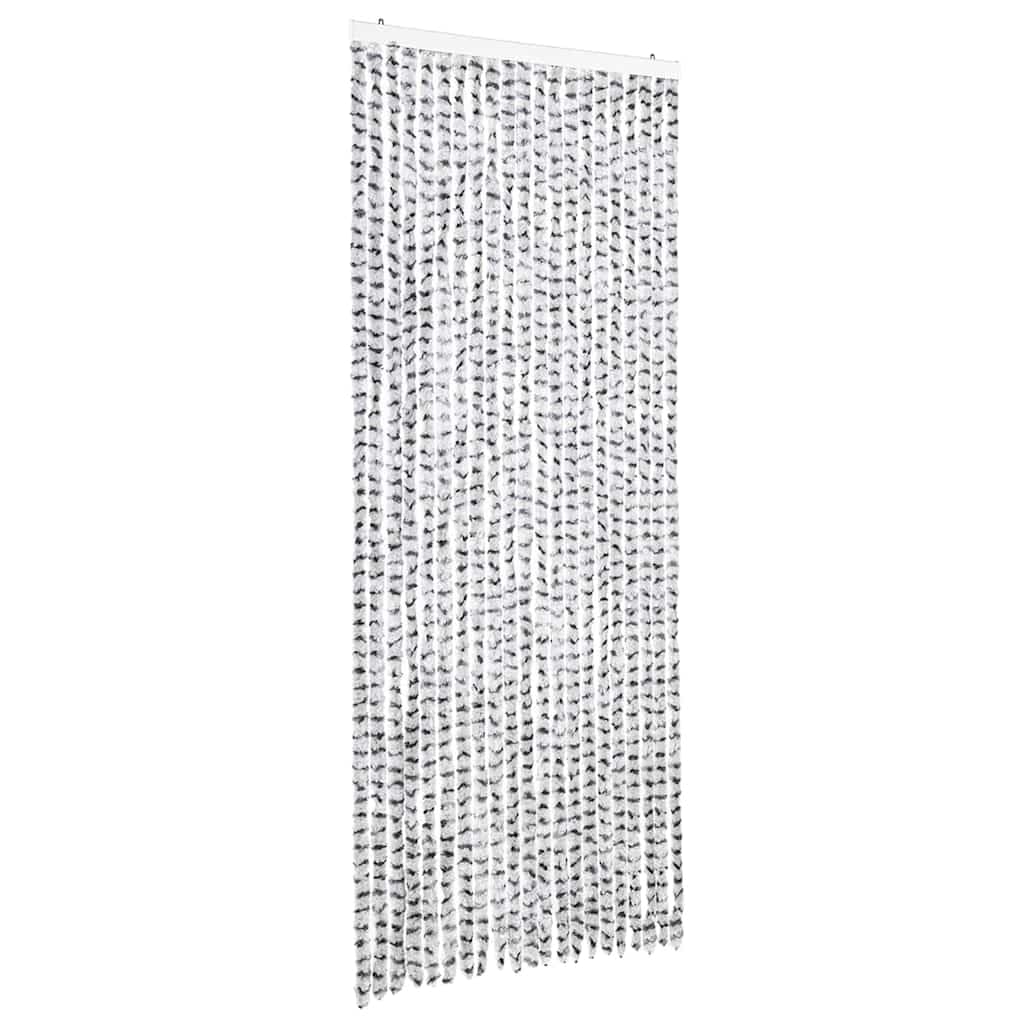 Moustiquaire gris clair et foncé 90 x 220 cm chenille