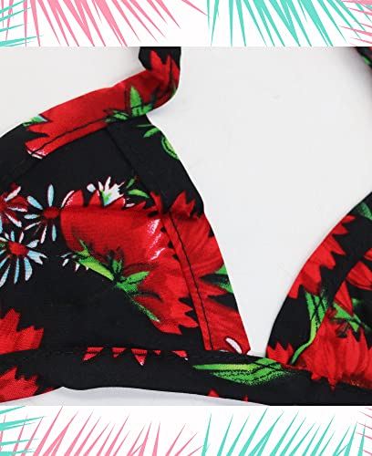 2 Pack Small Dog Bikini Set Beach Hawaiian Floral Swimsuit Dog Dress Summer Costume Dress For Girls Puppy Bathing Suit #TOP5