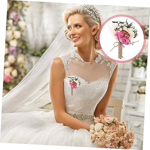 Boutonniere mini flores secas para boda miniatura 5