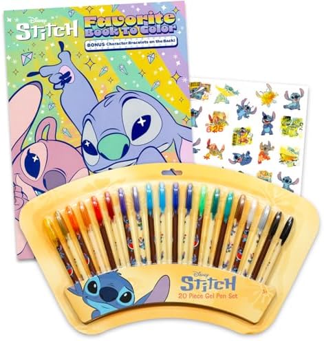 Stitch Glitter Gel Pens for Kids - Multicolor Pens 20 Pack Bundle image 5