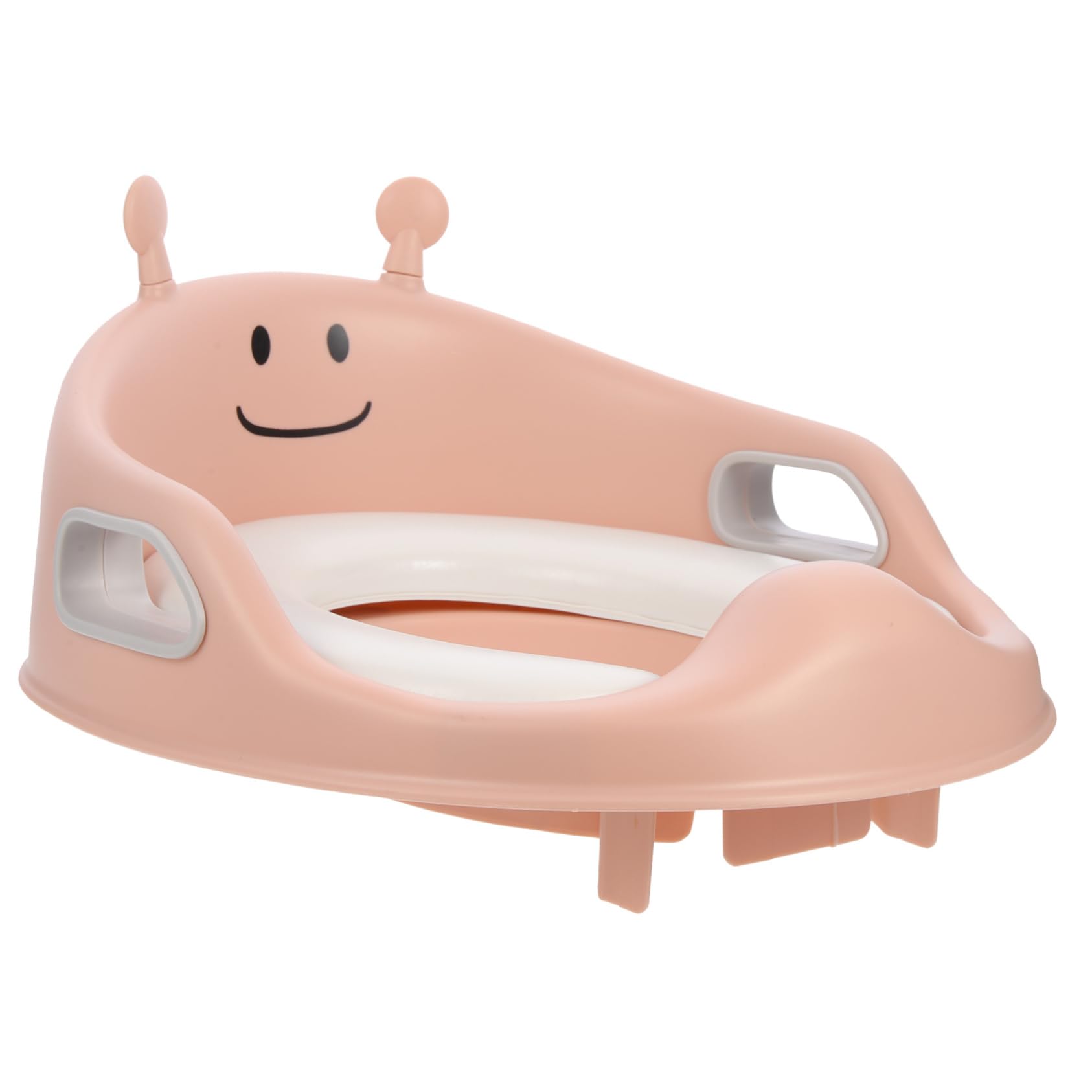 FRCOLOR Riduttore Wc Ragazzo Ragazza Portatile Con Impugnature Di Sicurezza Sedile Confortevole in Pu Design Ergonomico Schienale Adatto Ai Wc Standard Per Allenamento Vasino Autonomo Raga