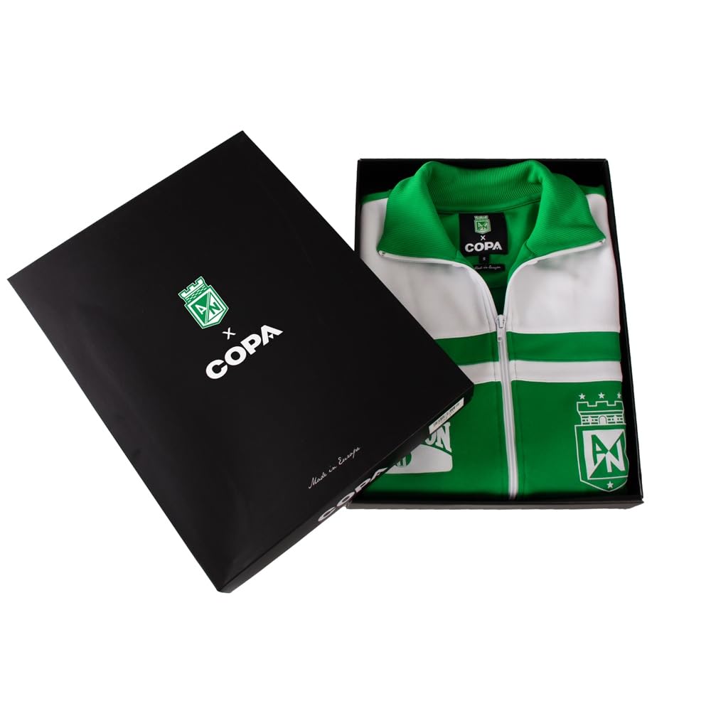 Copa - Chaqueta de entrenamiento - Fútbol - Hombre - Atlético Nacional años 80 - Verde - 50% algodón - 50% poliéster