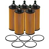Wix Set of 5 Engine Motor Oil Filters For Chrysler Dodge Jeep Ram Volkswagen V6 DOHC 24 Valve...