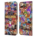 Head Case Designs Officially Licensed WWE Key Art Poster Wrestlemania 41 Leather Wallet Case Compatible with Apple iPhone 6 / iPhone 6s