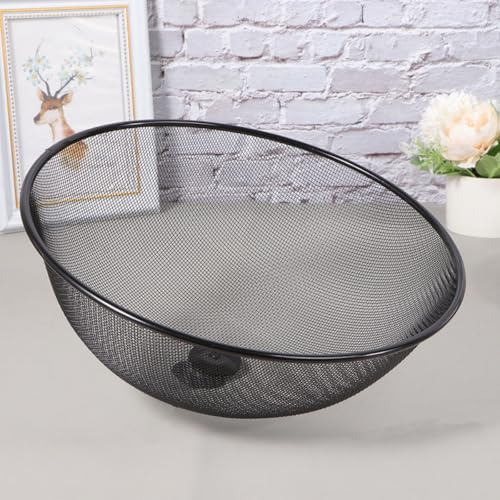 Cubierta metálica para alimentos de acero inoxidable: protector de malla negra duradero de 30 cm 7
