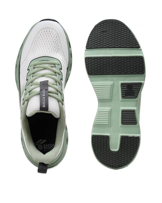 Image of Bacca Bucci Balance Men's Sports Sneakers | Ultra-Light Jacquard Running Shoes with Cushioned Rebound Sole | EVA + Rubber Heavy-Duty Outsole | All-Day Comfort & Breathable Daily Trainers