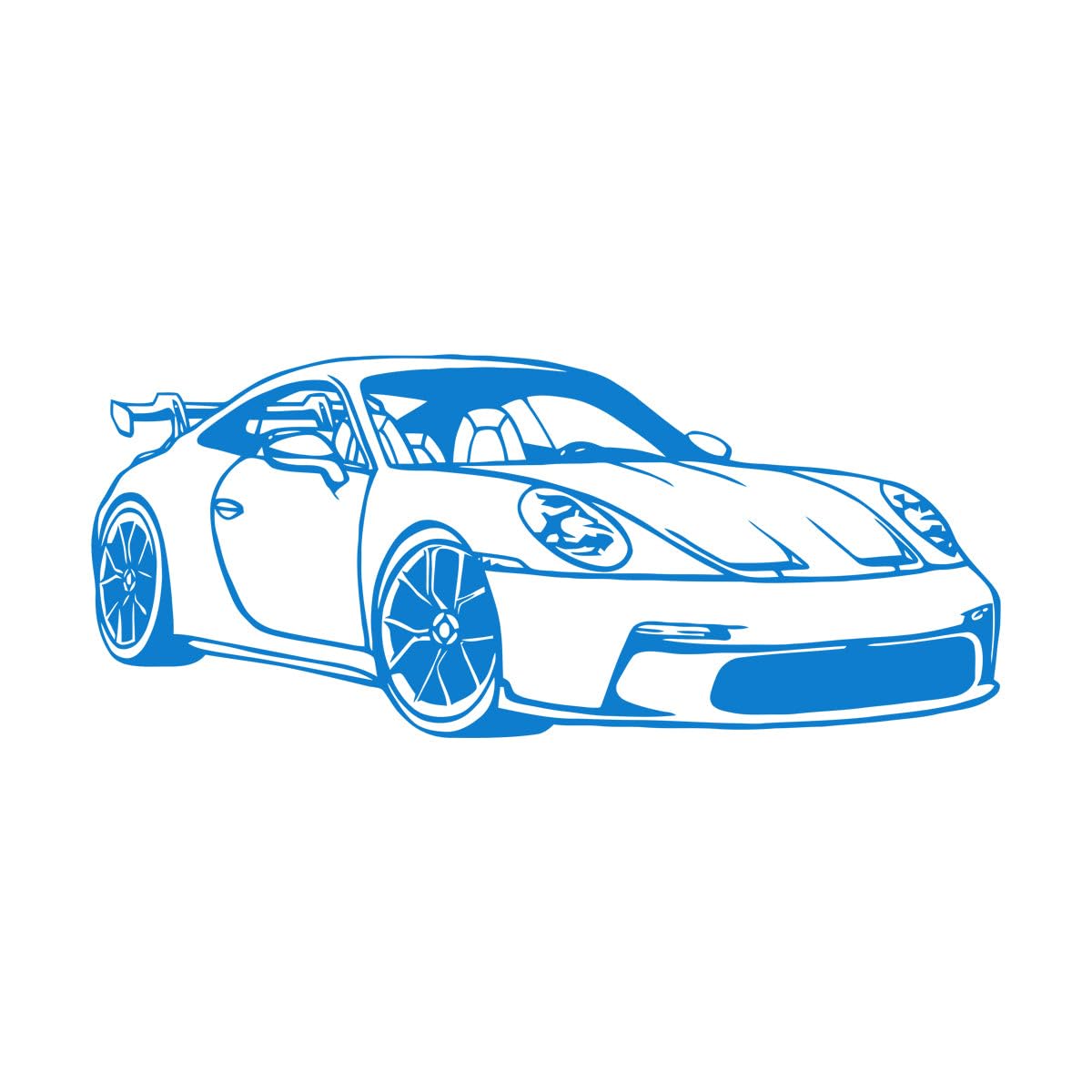 Sports Cars Wall Decals Vinyl Art Home Decor Living Room Kids Bedroom Garage Repair Shop Decoration Decals Poster Murals Extra Large - 65x154cm — image 1