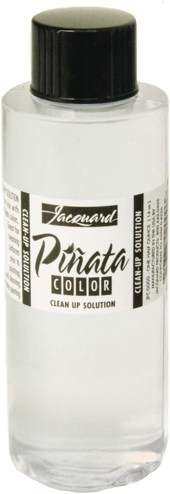 Pinata Alcohol Ink Clean-Up Solution by Jaquard, Use to Clean Up Spills of Jacquard Pinata Alcohol Inks (Sold Separately), 4 Fluid Ounces