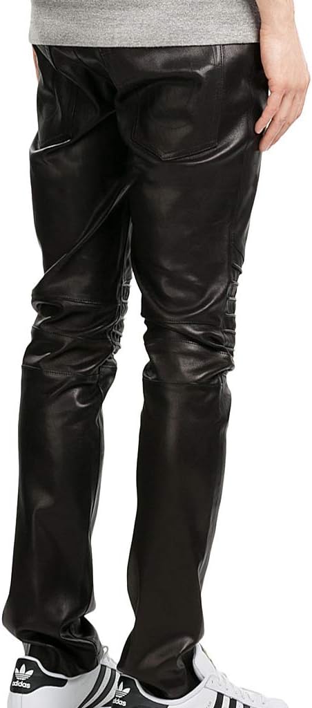 Koza Leathers Men's Leather Pant Trouser Genuine Lambskin Real Leather Casual Pant PM044