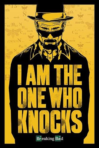 poster 61 x 91.5 cm - "Breaking Bad - I am the one who knocks"