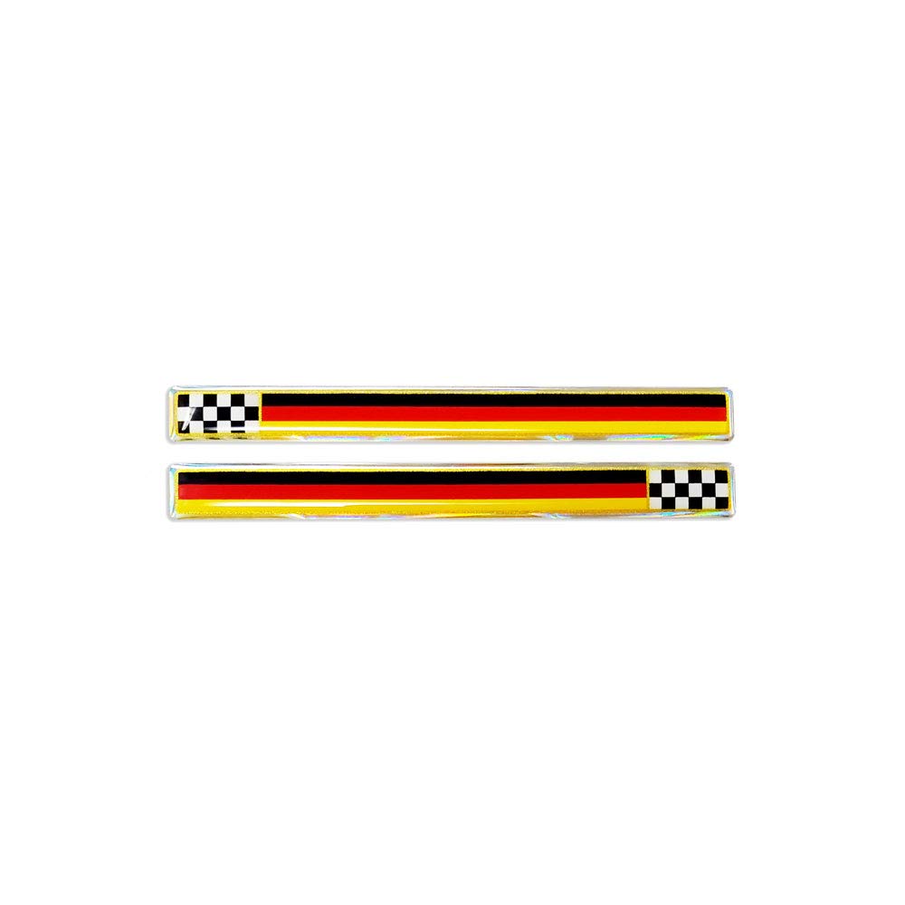 Quattroerre 3D Sticker Slim Flag Germany-Chess Right + Left