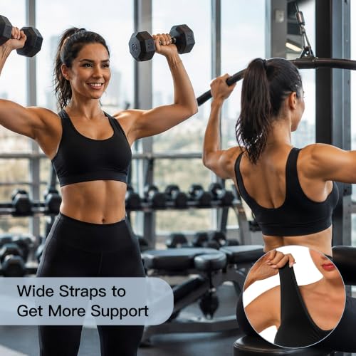 Image of Onory 3 Pack Sports Bras for Women Wirefree Padded Workout Yoga Gym Fitness Bra Medium Support