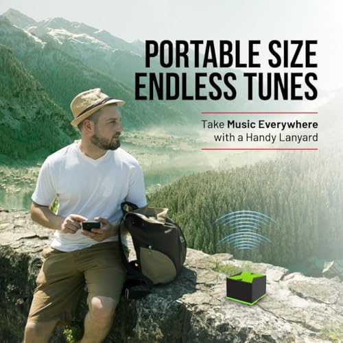 Image of S K Tea Merchant Portable Bluetooth Speaker with HD Sound, LED Lights & Waterproof Design - Clip-On Wireless Mini Speaker for Shower, Travel, Outdoors - Compact & Stylish