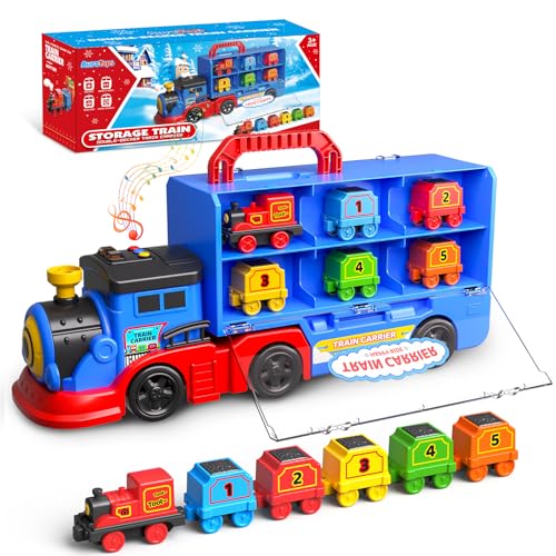 AuroTops TrainSetTransportTrainwithSoundandLightsBirthdayGiftsforBoysGirls